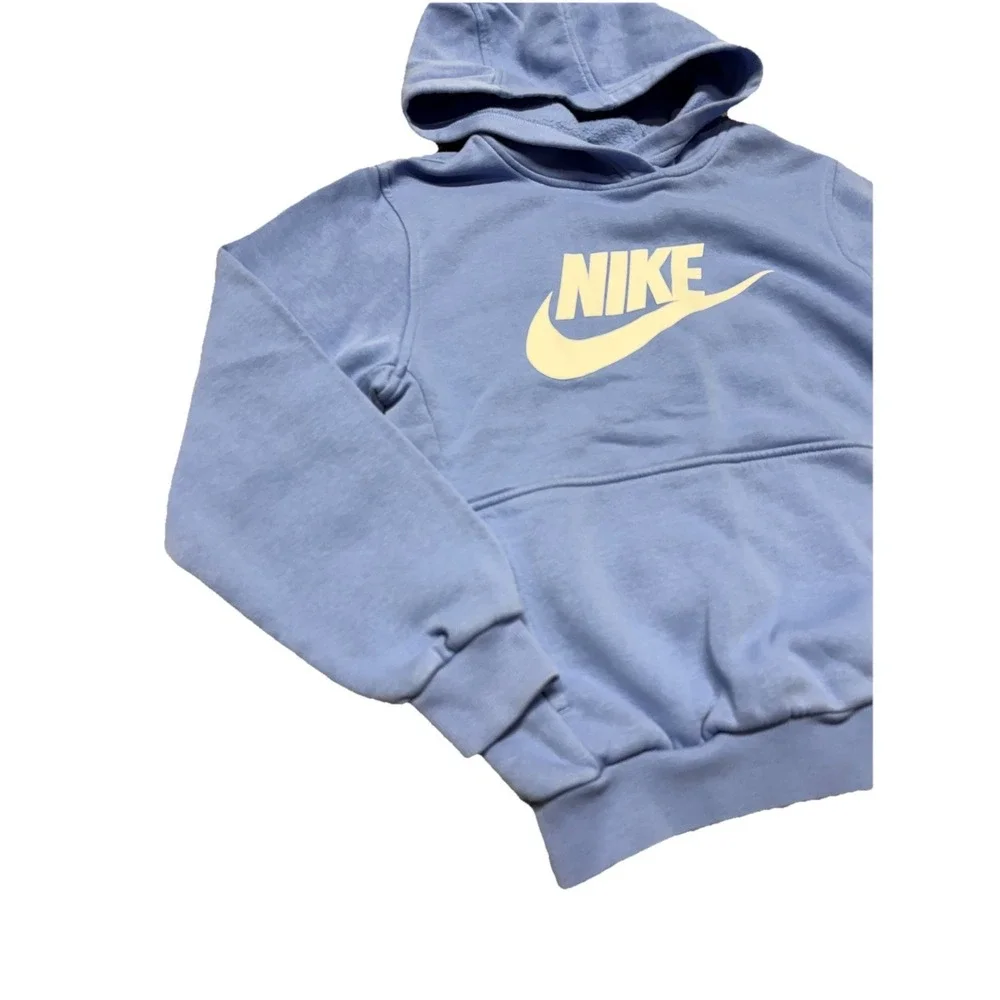 Girls‎ Large Nike Sweatshirt Kangaroo Pocket Hoodie Periwinkle Light Purple